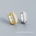 Silver 925 Gold Plated 18k U Shape Earrings